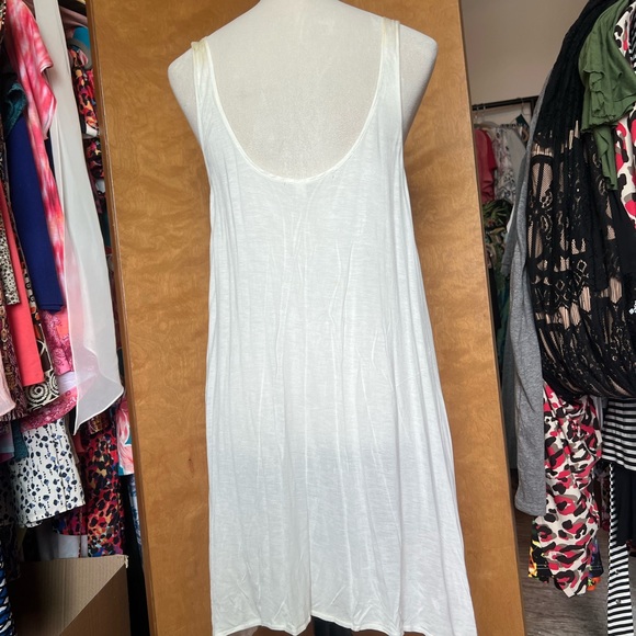 Free People White Embroidered Sleeveless High-Low Tunic - Picture 4 of 5